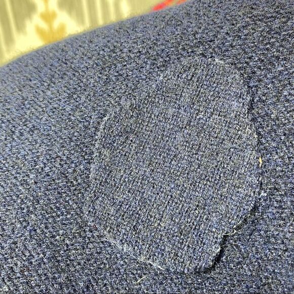 Vintage Polo Ralph Lauren Navy Cashmere Bullion Crest L/S Turtleneck Sweater - Picture 12 of 16